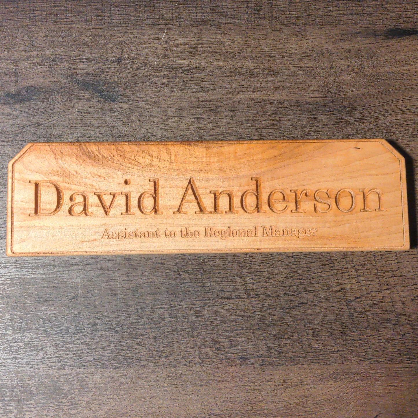 Personalized Desktop Nameplate