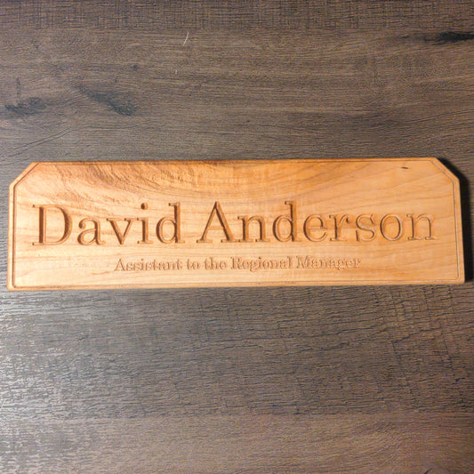 Personalized Desktop Nameplate