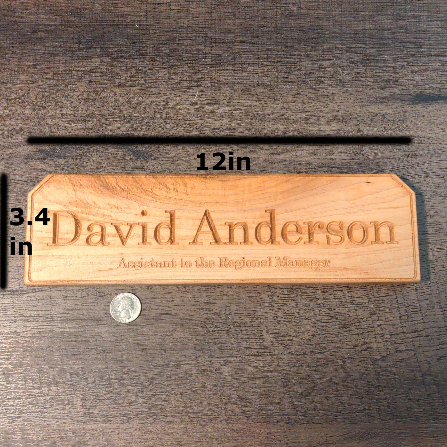 Personalized Desktop Nameplate